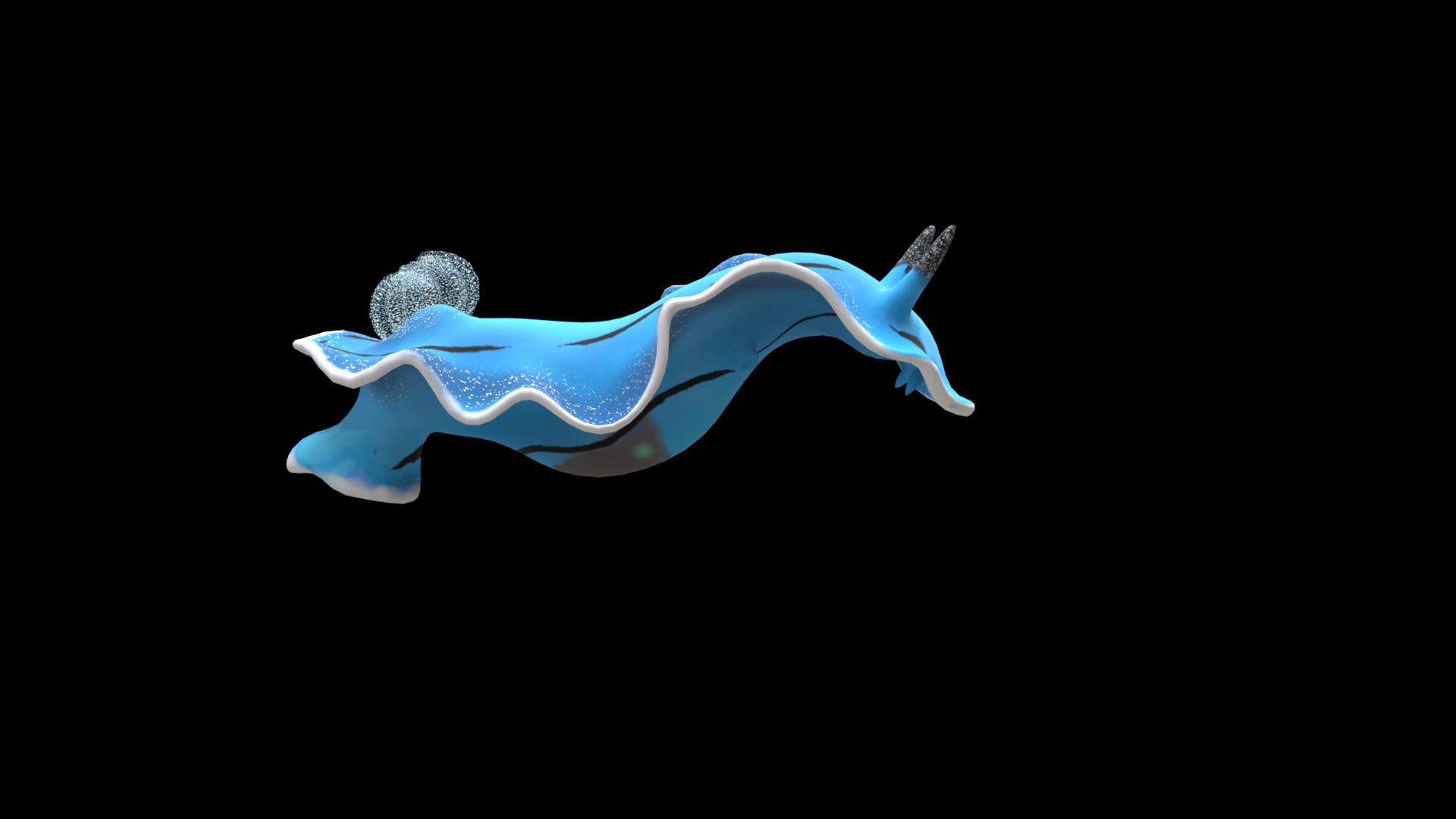 Aqua marine Sea Creature 3D model_4