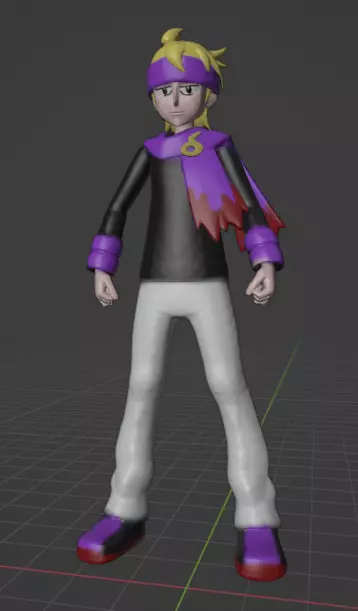 gym leader Morty 3D print model_0