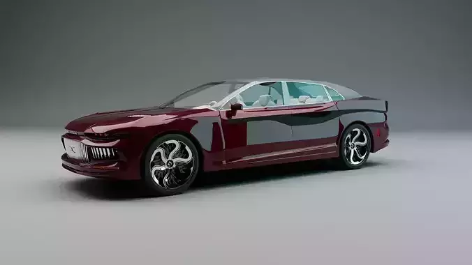 Luxury car Free 3D model