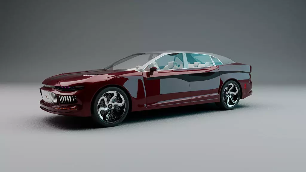 Luxury car Free 3D model