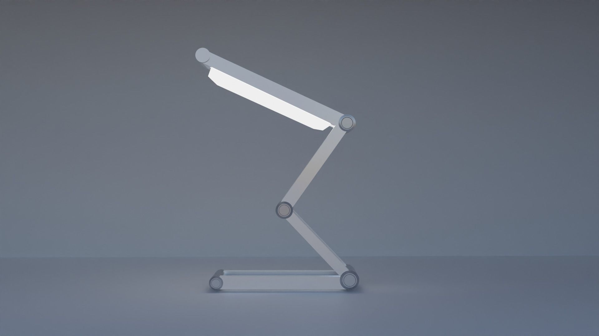 Ergonomic Desk Lamp Low-poly 3D model_4