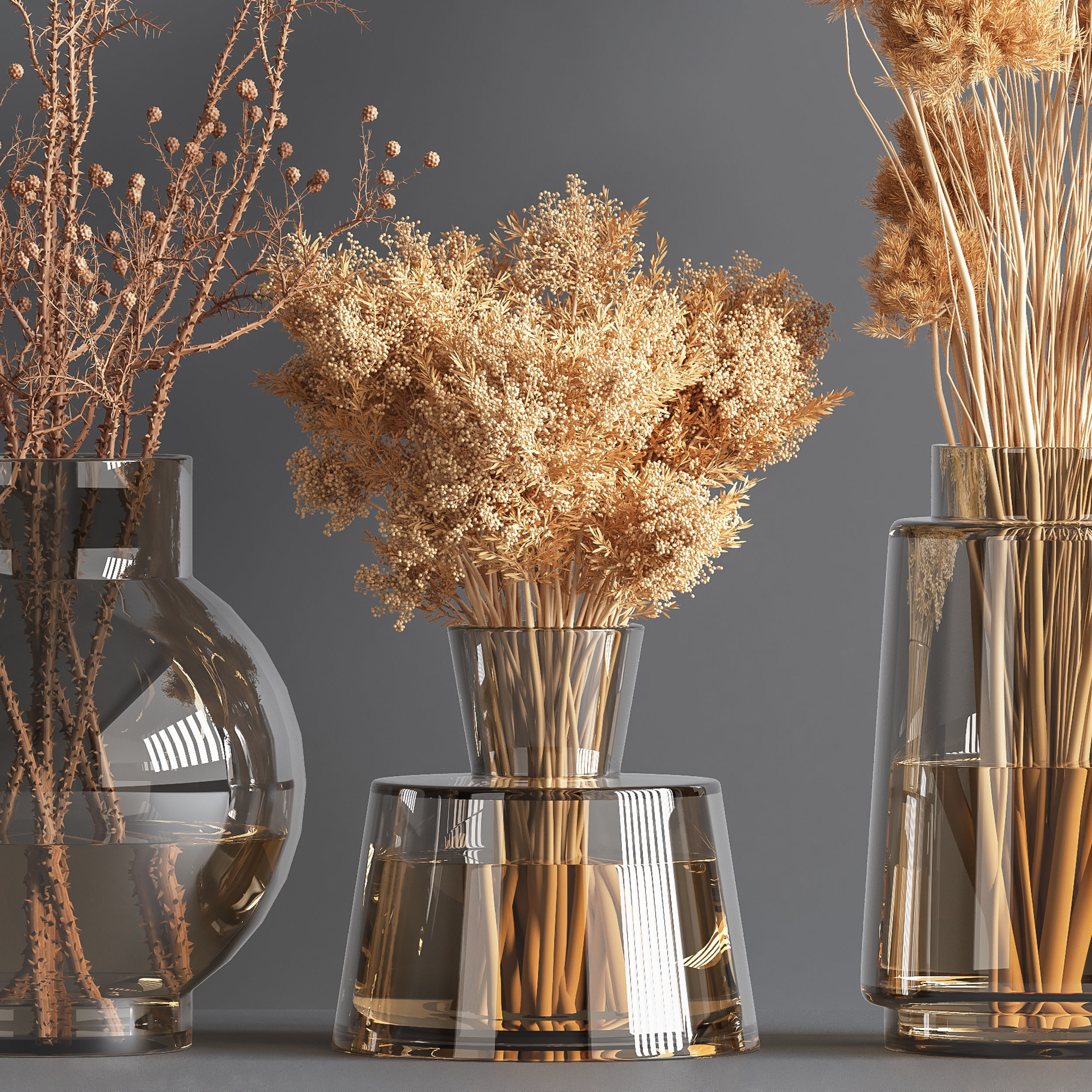 Collaction Plants Bouquet 03 3D model_5