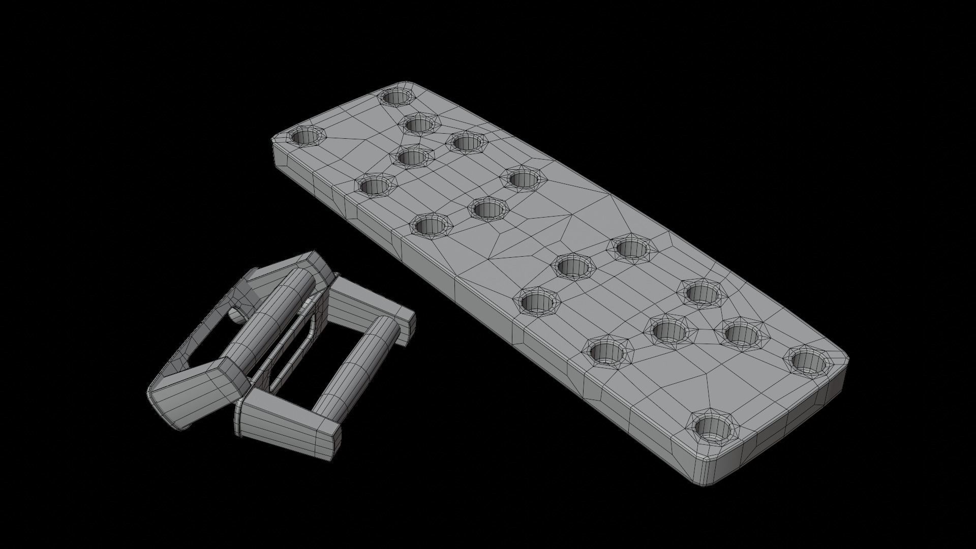 Push Up Board Low-poly 3D model_14