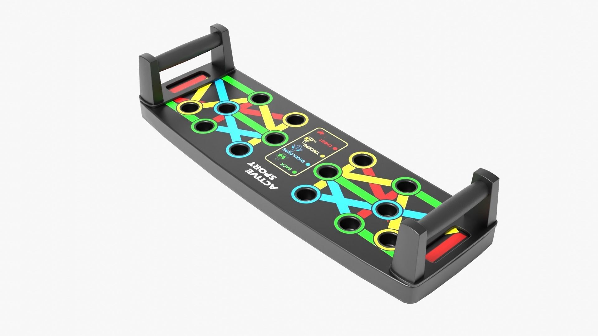 Push Up Board Low-poly 3D model_7