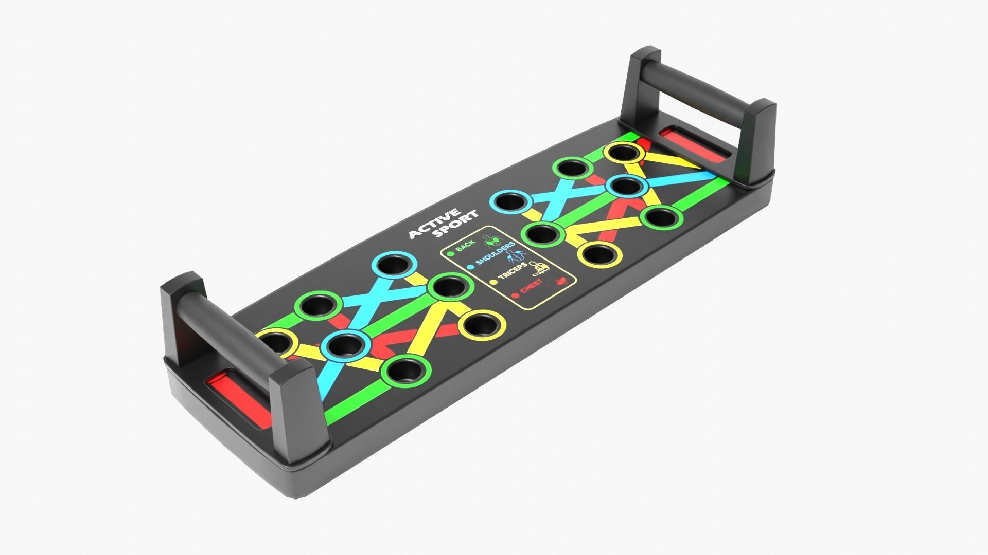 Push Up Board Low-poly 3D model_10