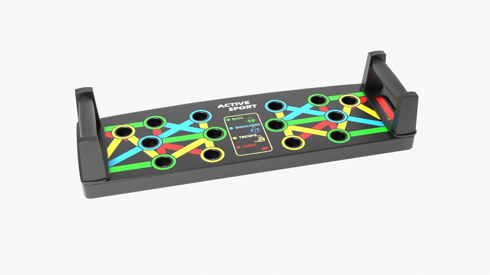 Push Up Board Low-poly 3D model_11