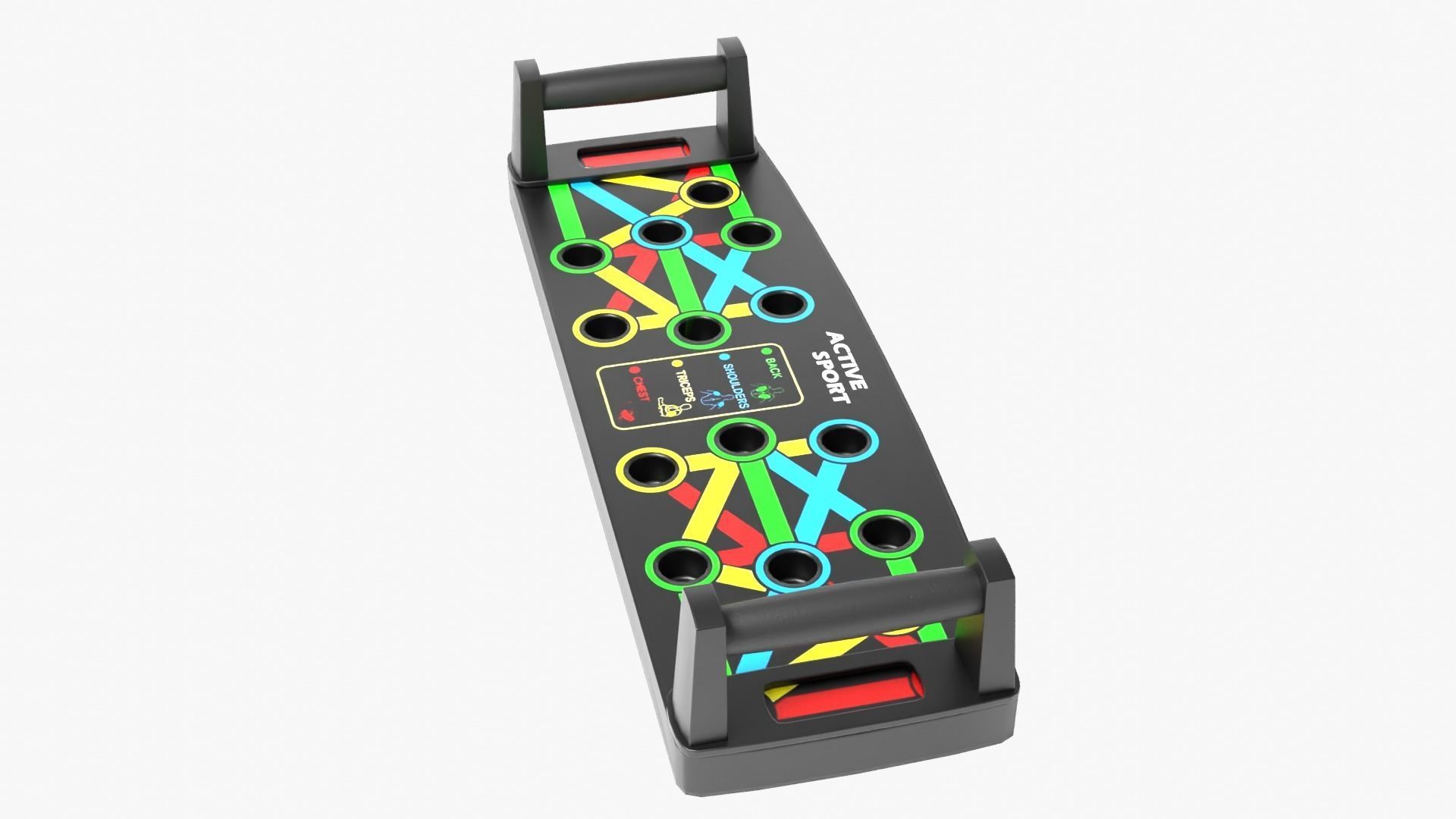 Push Up Board Low-poly 3D model_2