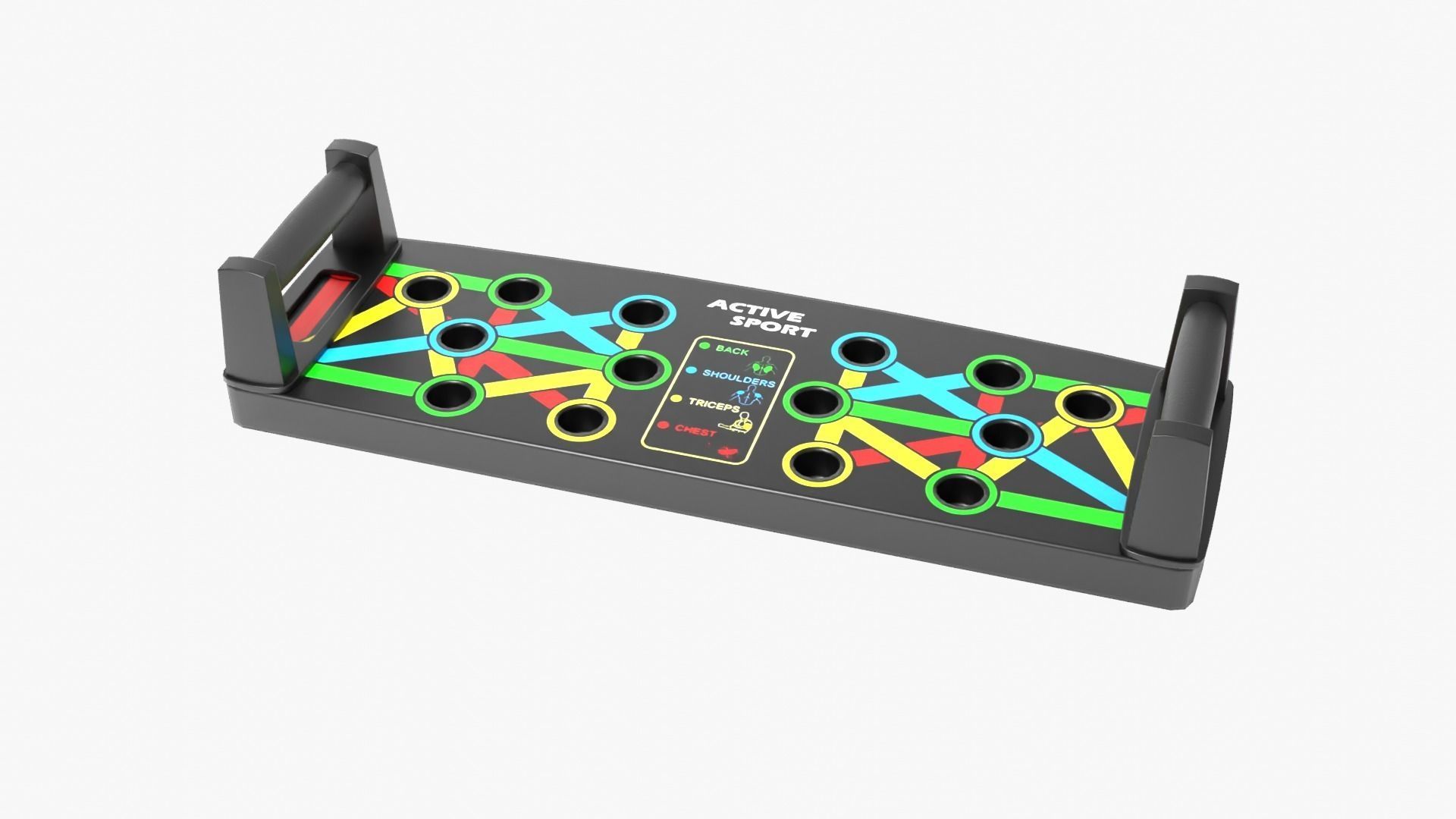 Push Up Board Low-poly 3D model_12