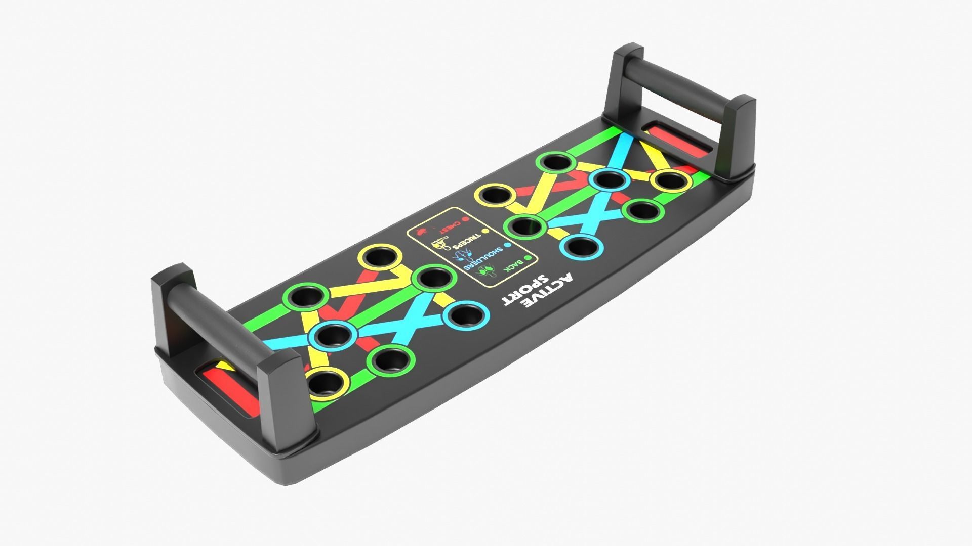 Push Up Board Low-poly 3D model_4