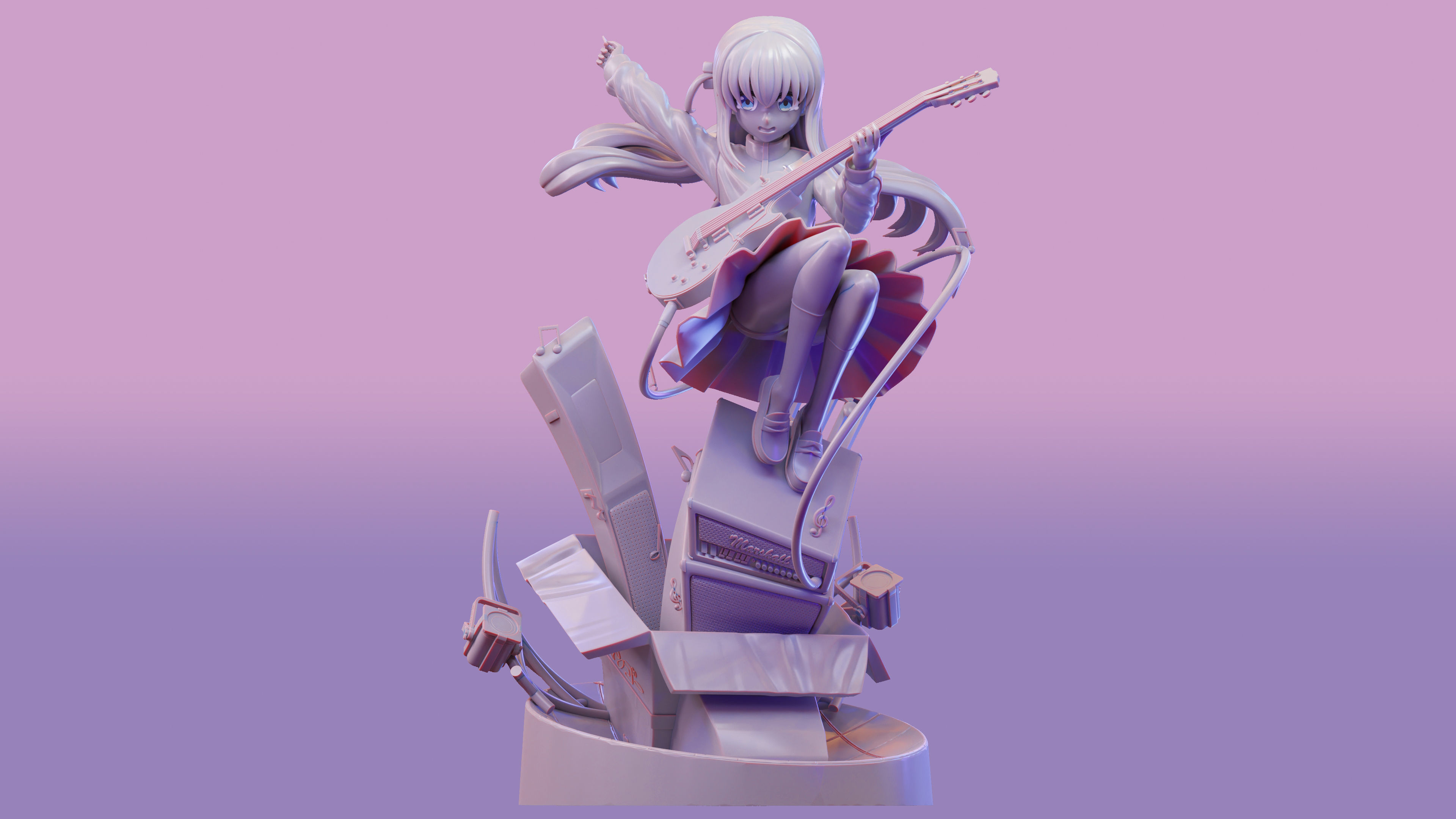 Hitori Gotoh - Bocchi The Rock 3d Print Figure 3D print model_25
