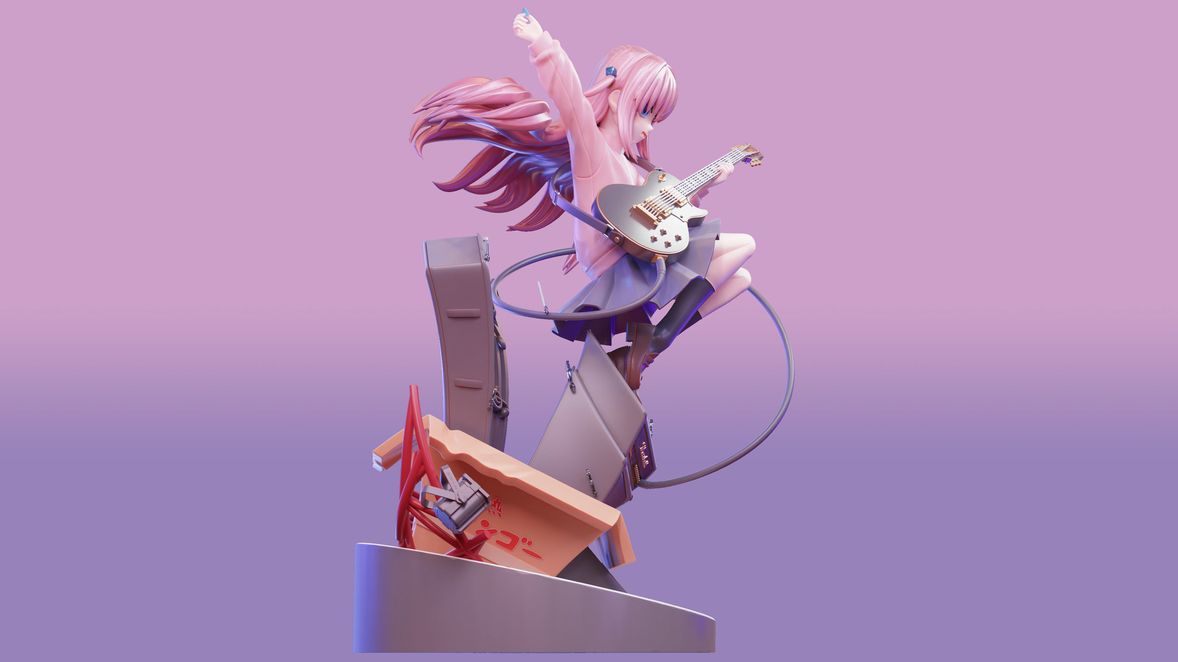 Hitori Gotoh - Bocchi The Rock 3d Print Figure 3D print model_20