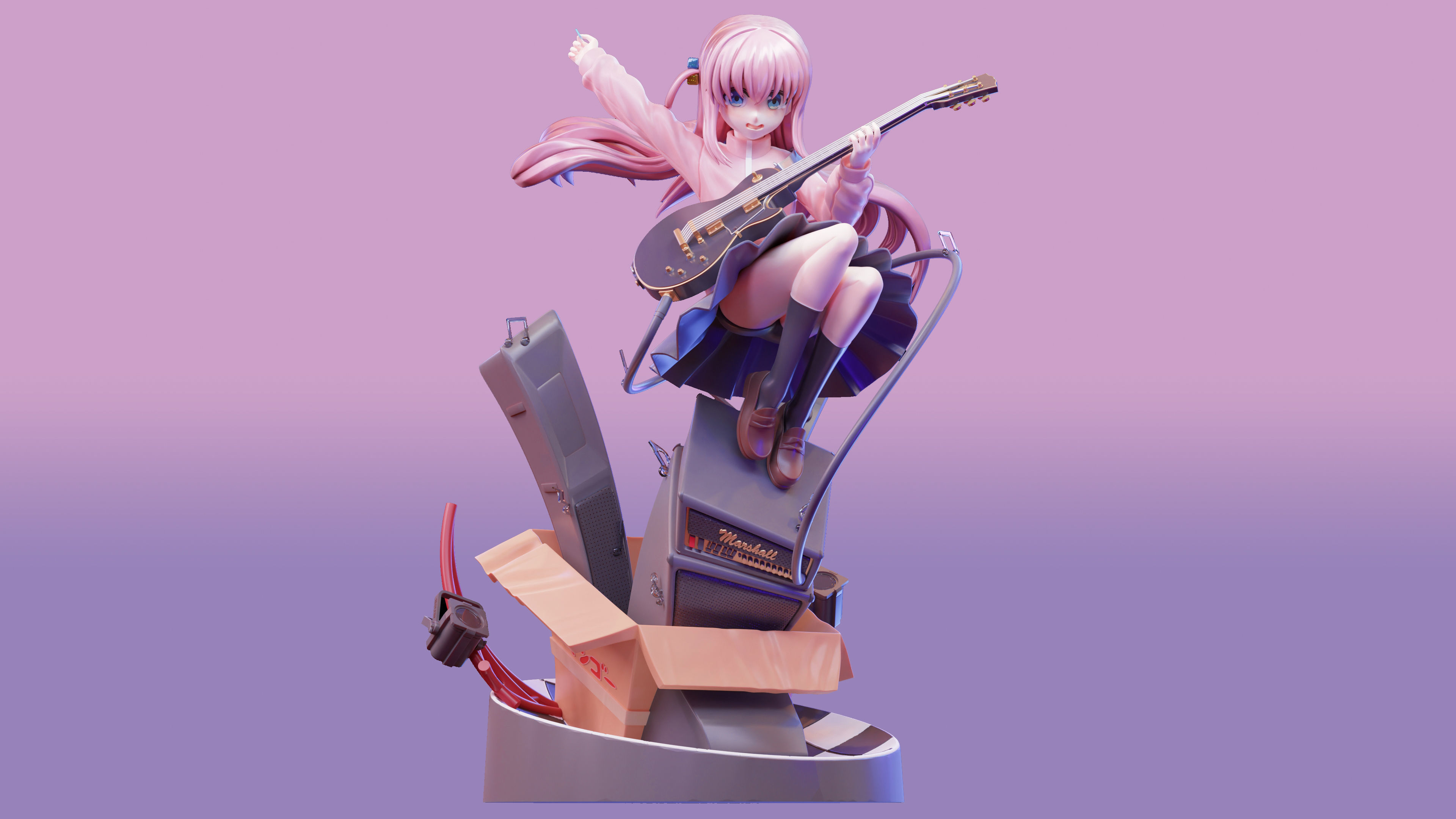 Hitori Gotoh - Bocchi The Rock 3d Print Figure 3D print model_15