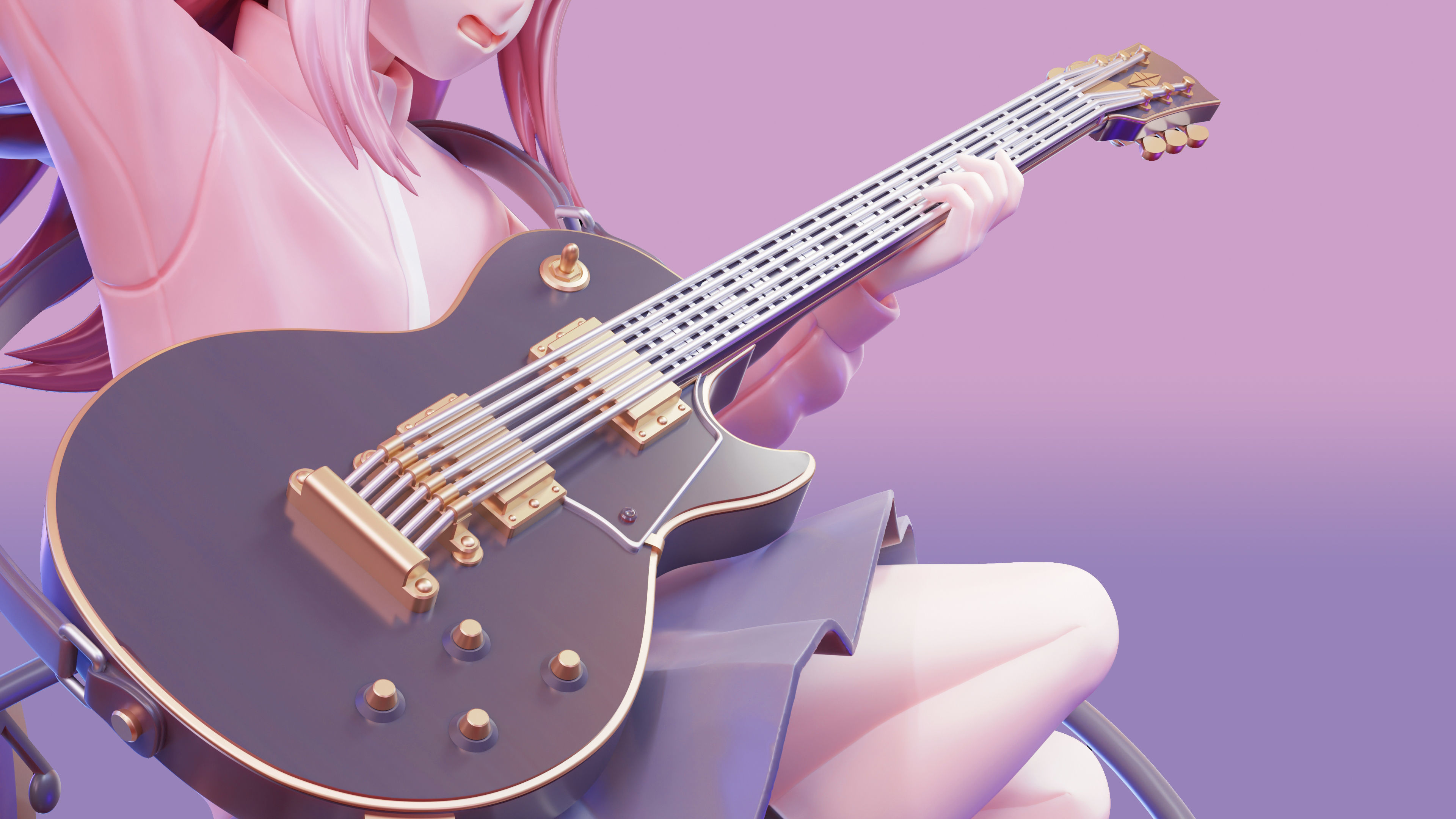 Hitori Gotoh - Bocchi The Rock 3d Print Figure 3D print model_23