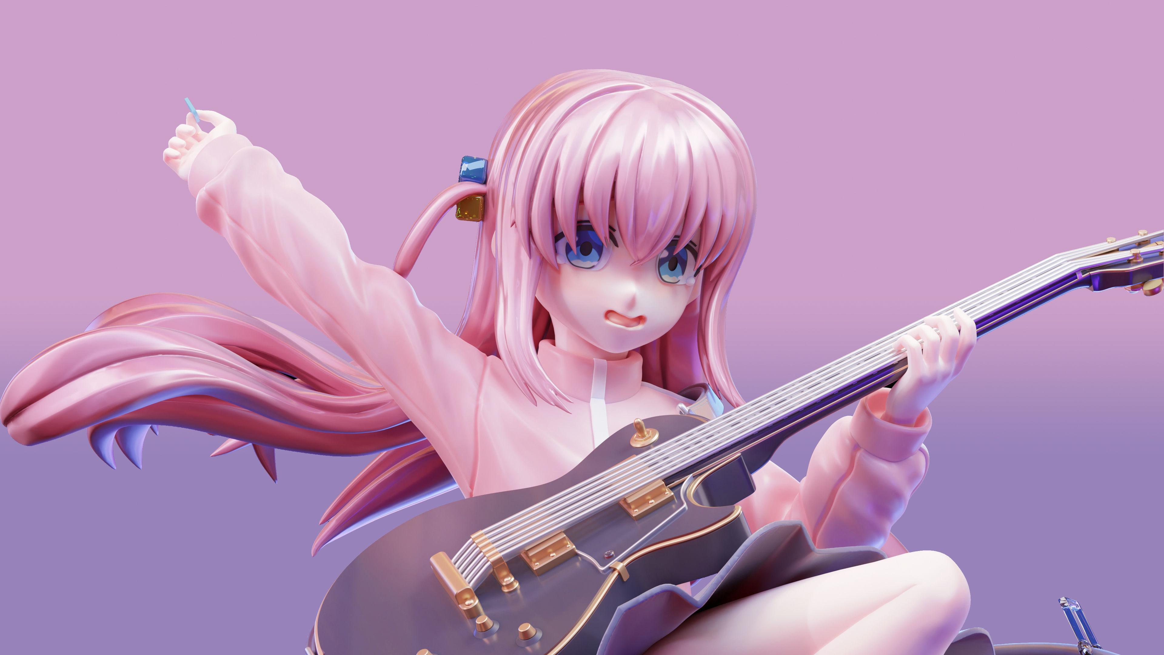 Hitori Gotoh - Bocchi The Rock 3d Print Figure 3D print model_22