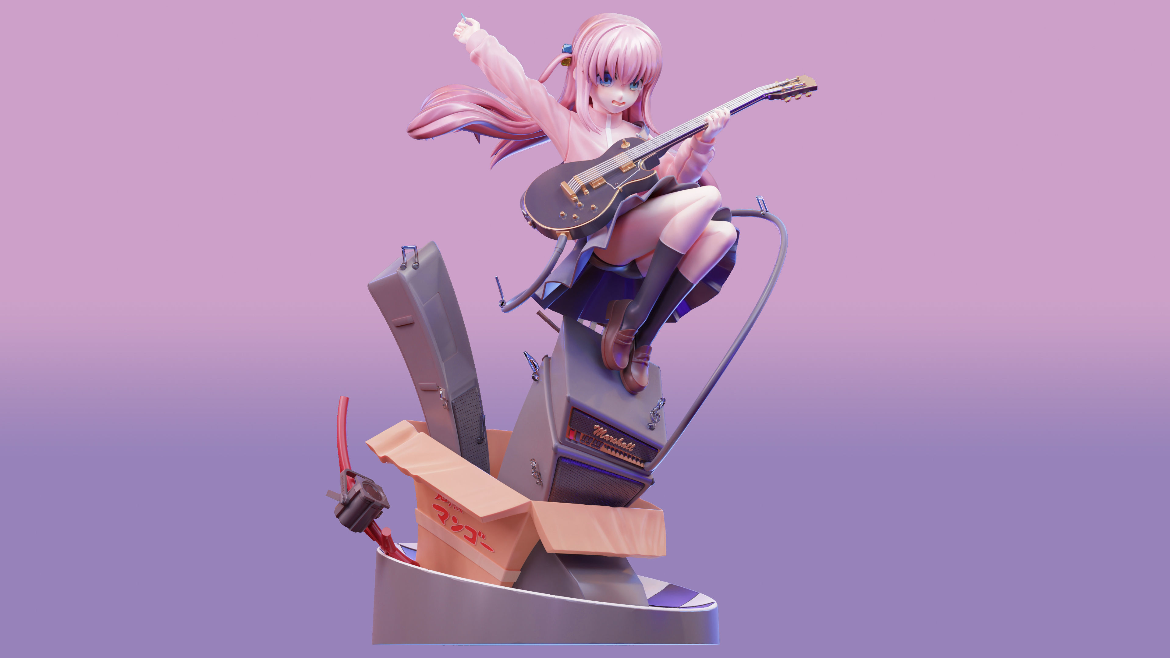 Hitori Gotoh - Bocchi The Rock 3d Print Figure 3D print model_14