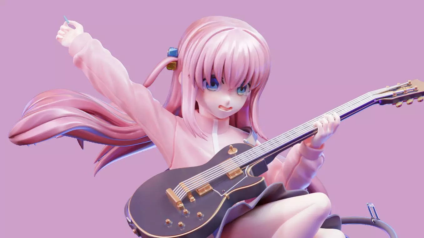 Hitori Gotoh - Bocchi The Rock 3d Print Figure 3D print model_0