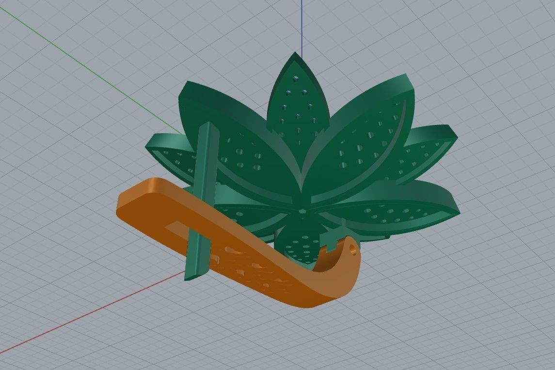 Ring and Earrings in flower style 3D print model_6