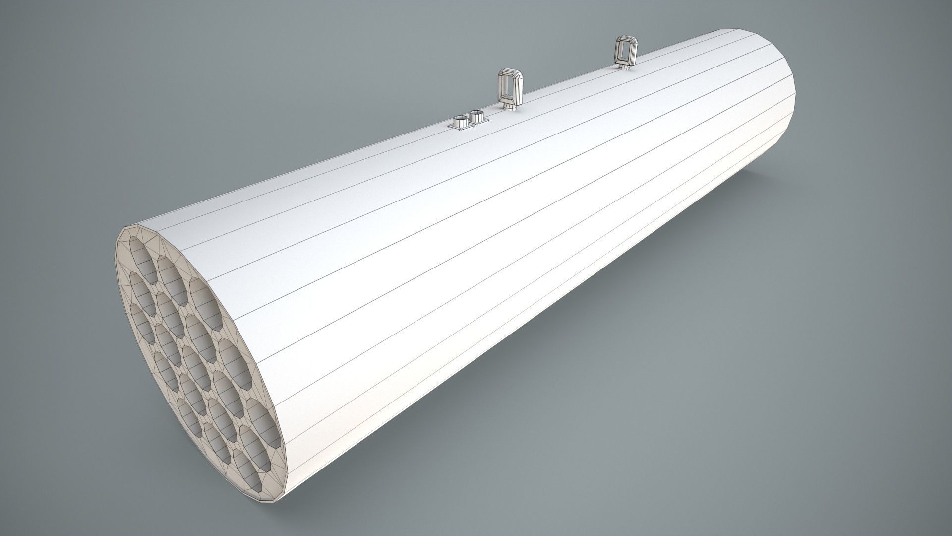 Missile Launcher M-261 Low-poly 3D model_11