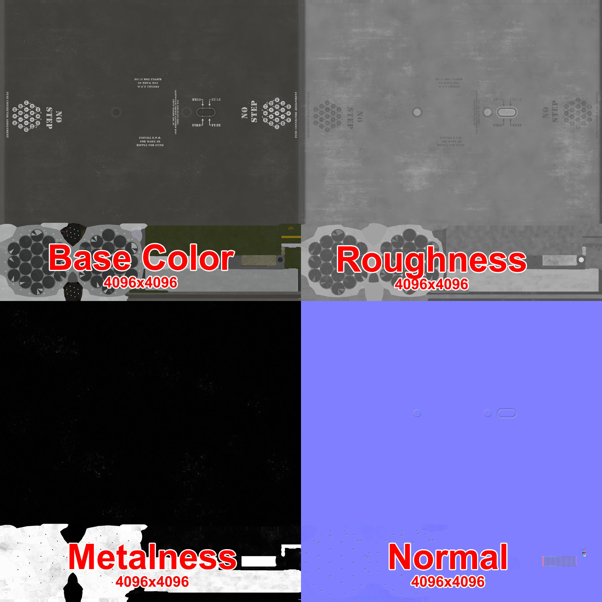 Missile Launcher M-261 Low-poly 3D model_15