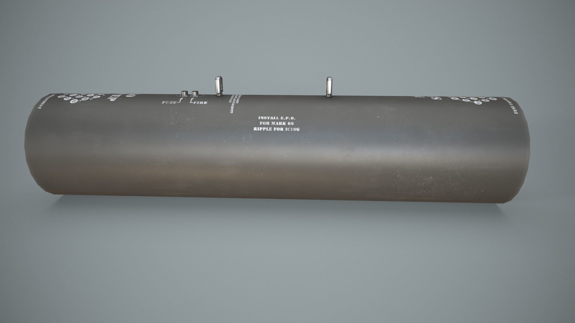 Missile Launcher M-261 Low-poly 3D model_6