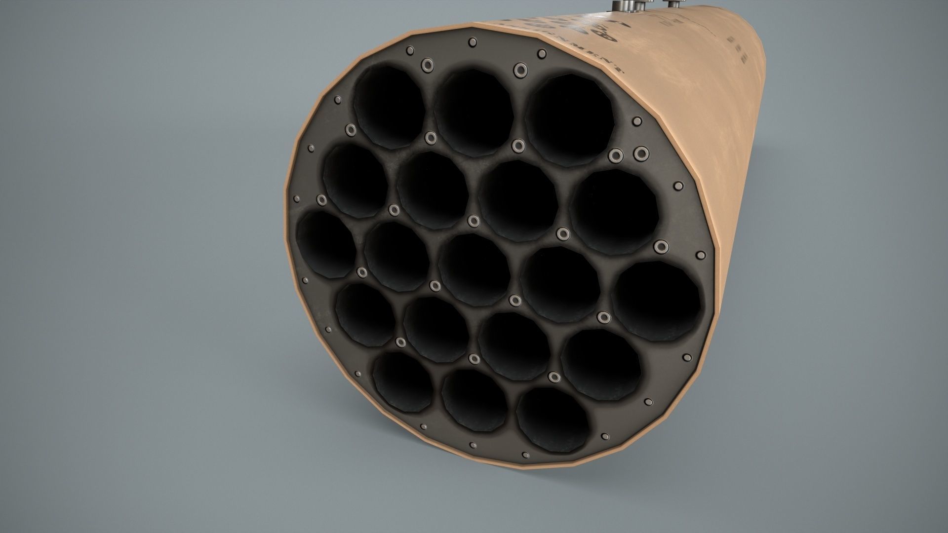 Missile Launcher M-261 Low-poly 3D model_8