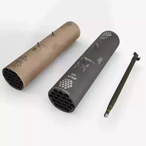 Missile Launcher M-261 Low-poly 3D model