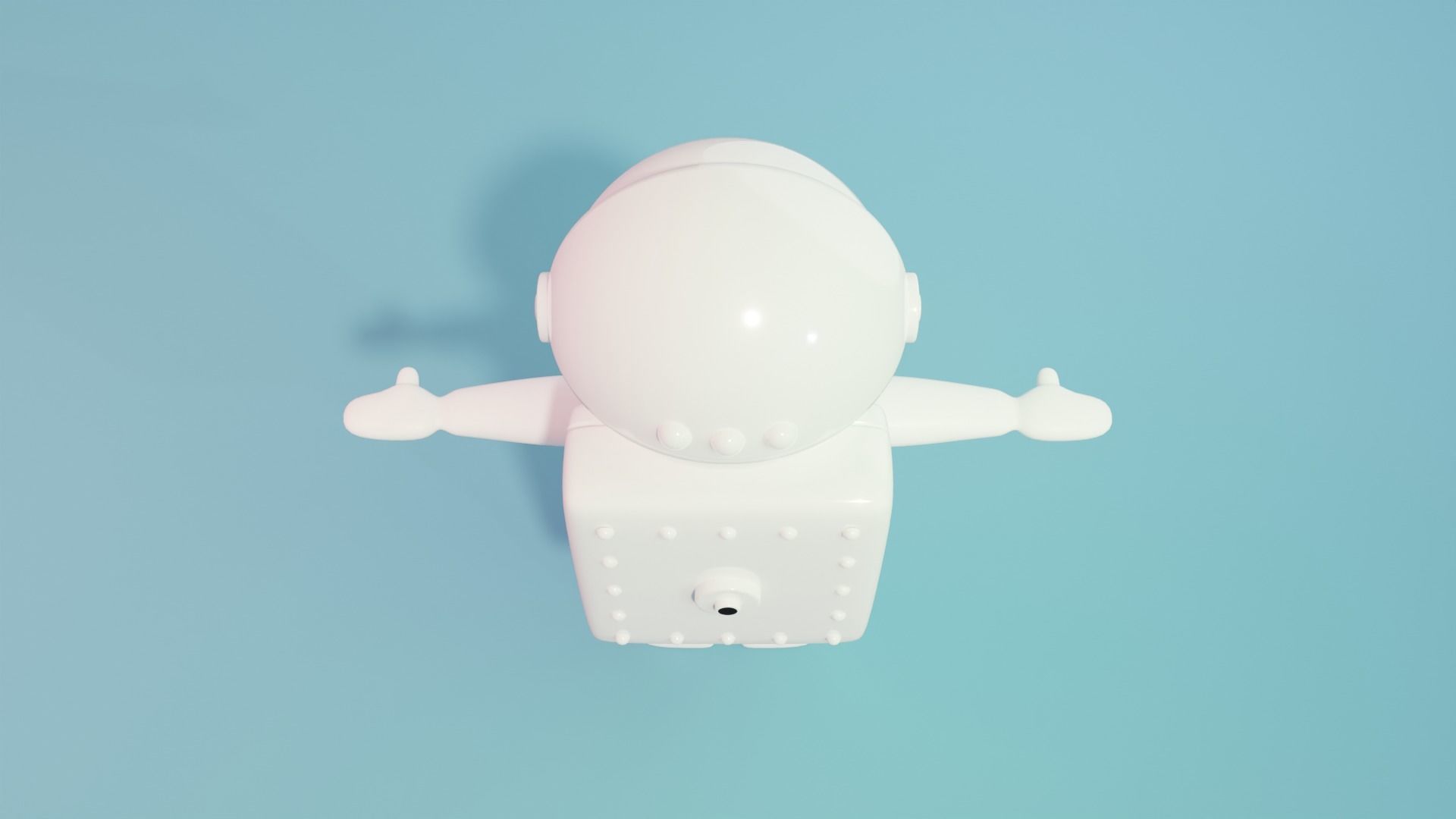 Astronaut - Space man character - toy - cartoon Low-poly 3D model_5