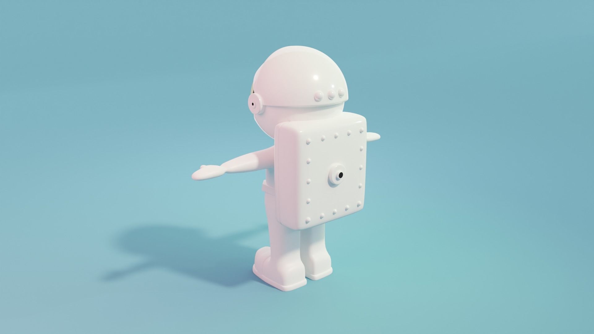 Astronaut - Space man character - toy - cartoon Low-poly 3D model_2