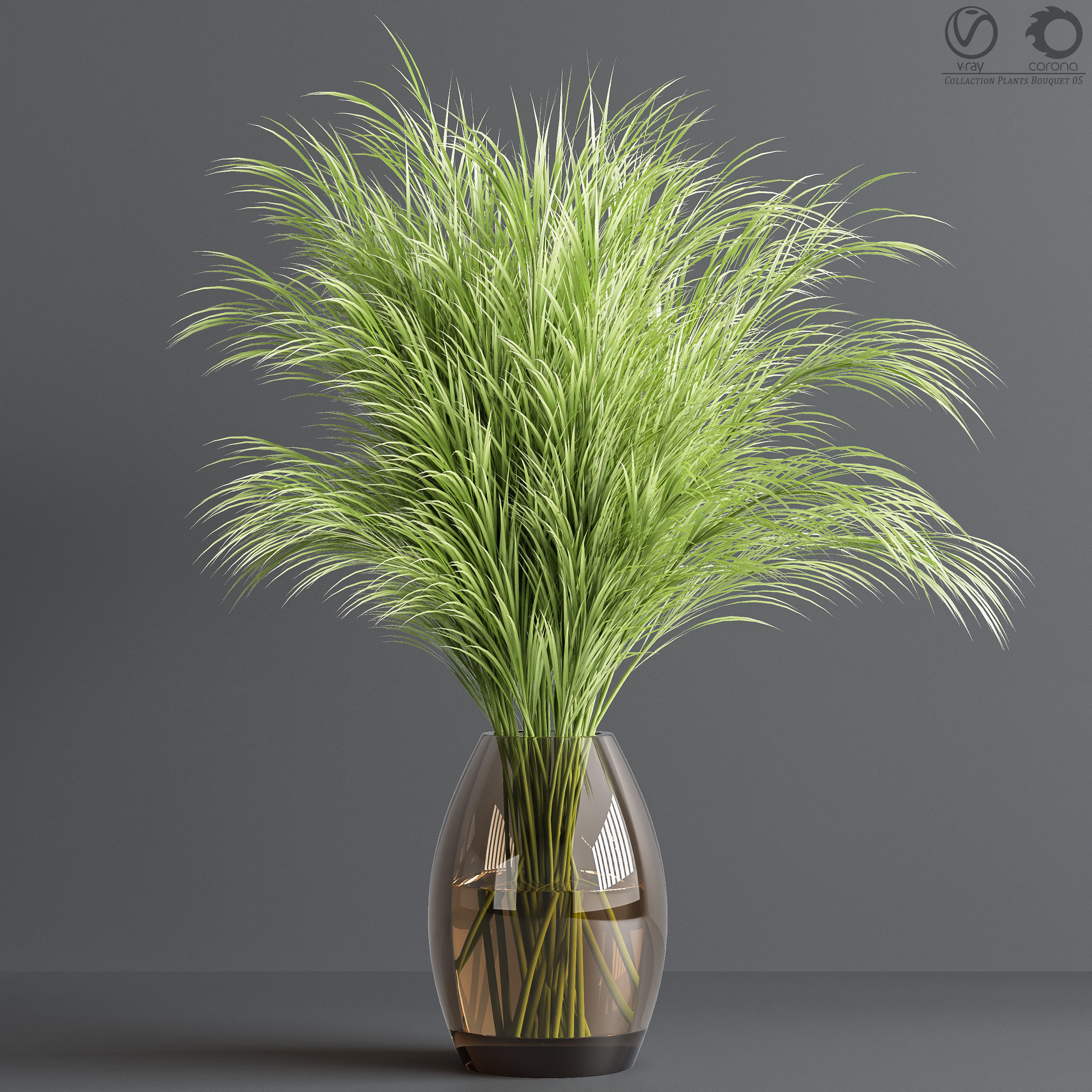 Collaction Plants Bouquet 05 3D model_2