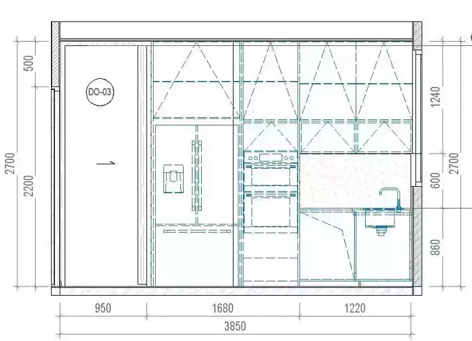 KITCHEN CABINET - REVIT 3D model
