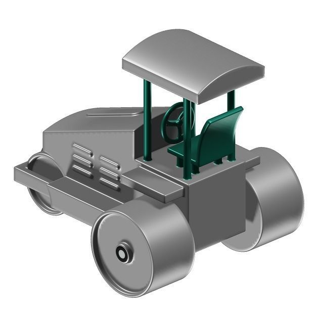 Kids Road Roller Toy 3D model_2