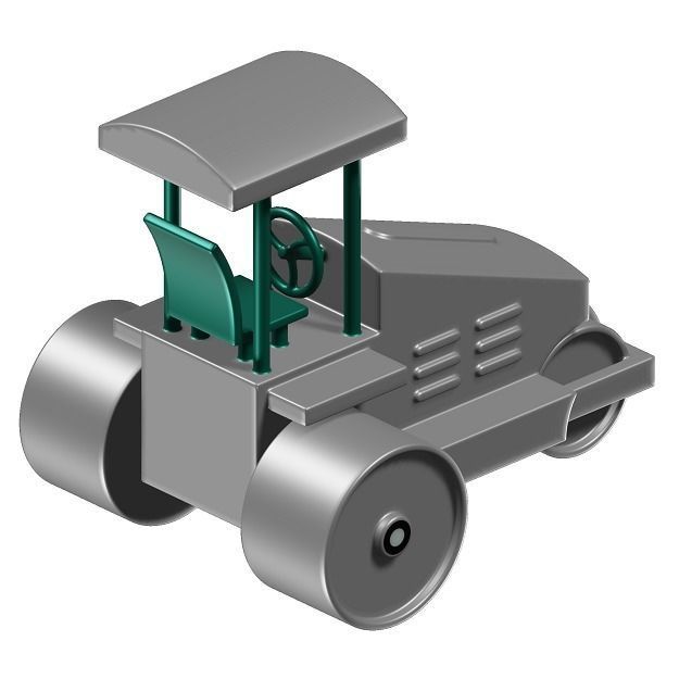 Kids Road Roller Toy 3D model_1