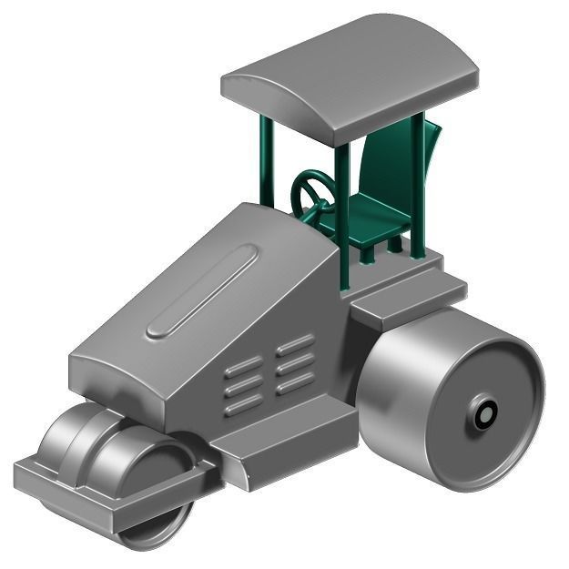 Kids Road Roller Toy 3D model_4