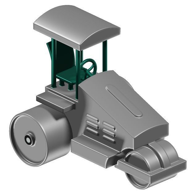 Kids Road Roller Toy 3D model_3