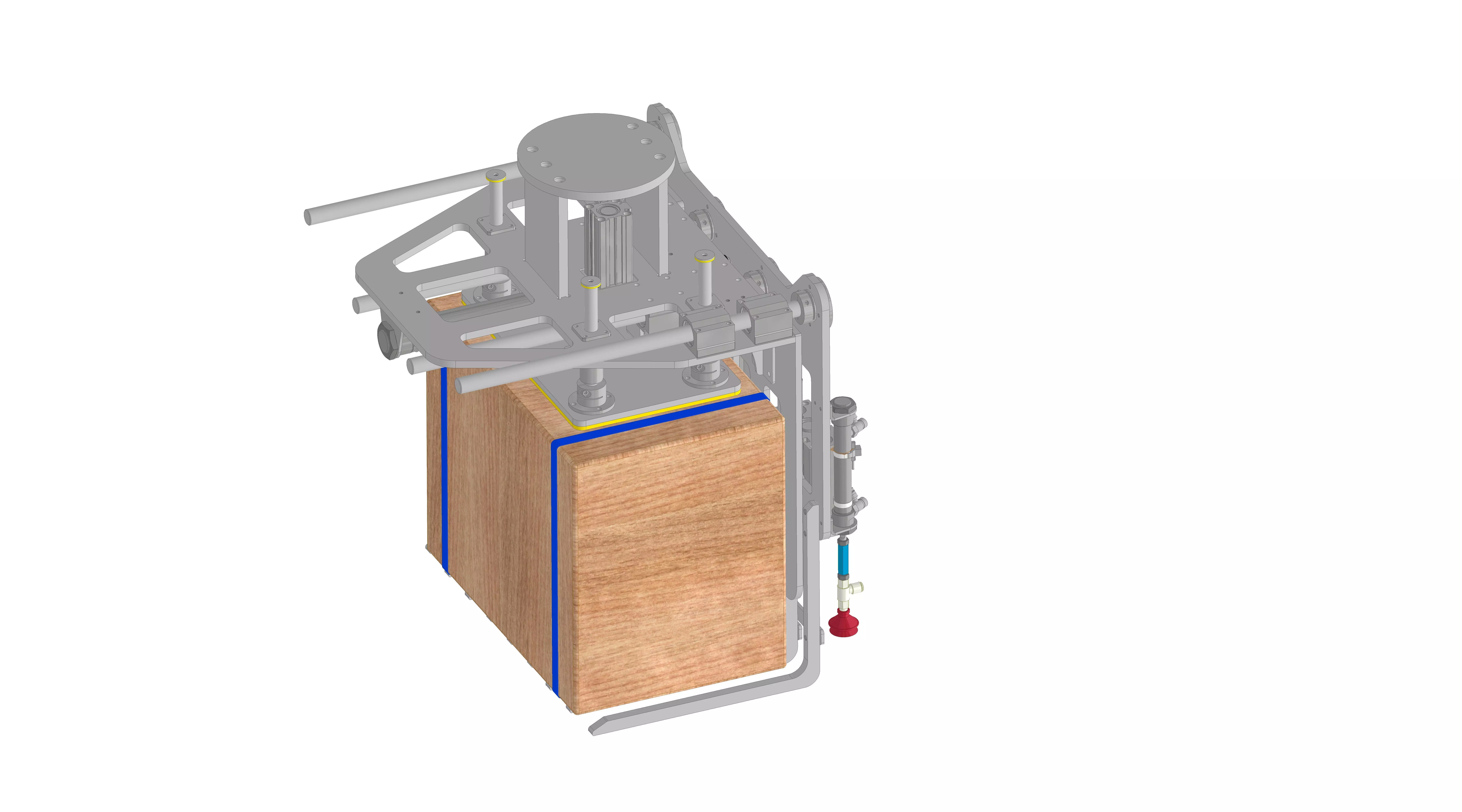 Carton Pallet Gripper for Robot Pallettizing 3D model_0
