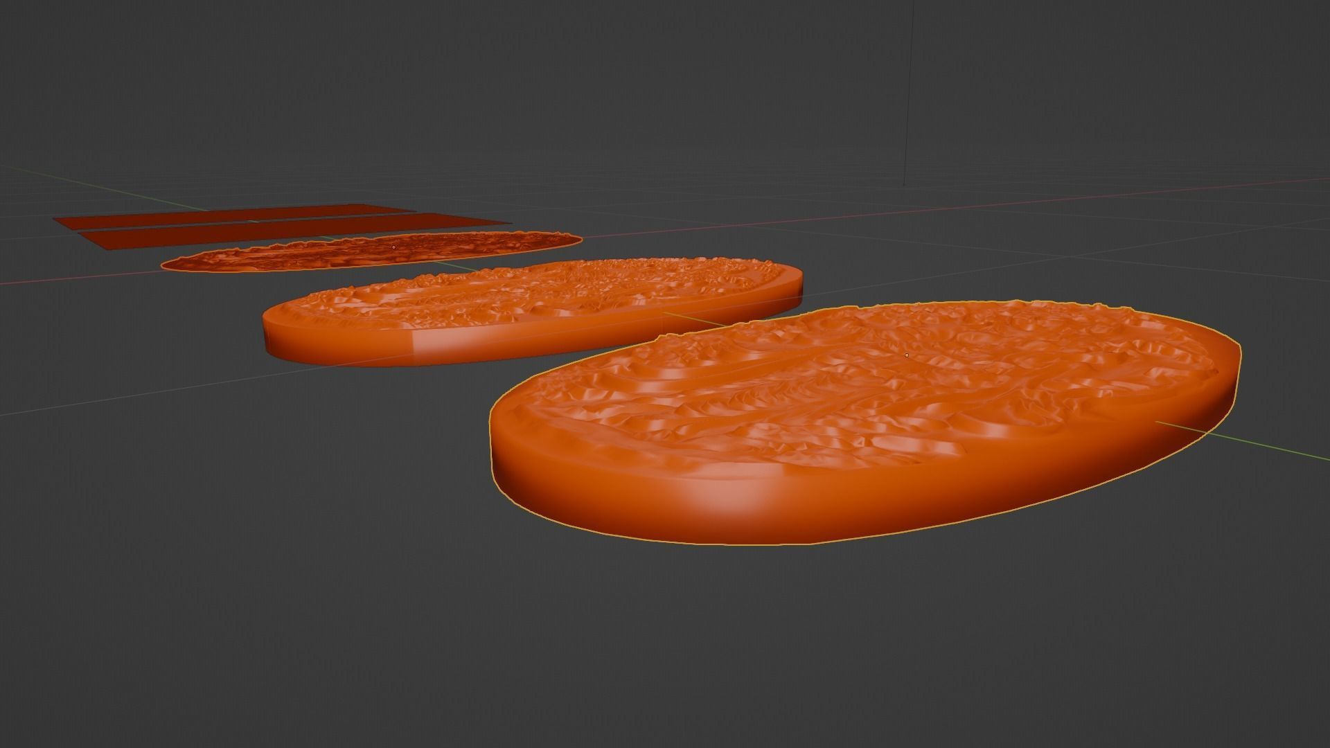 Ancient oriental sacre decorative basrelief Low-poly 3D model_54