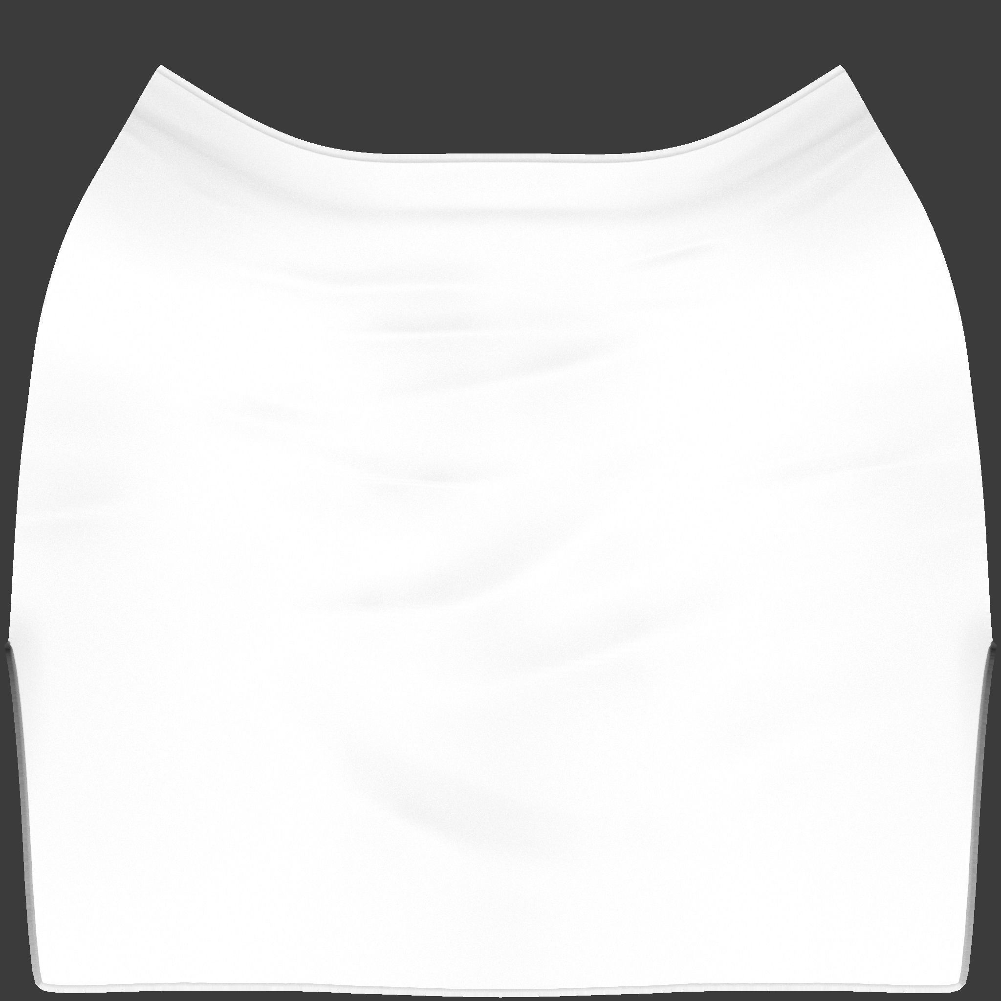 3D model Checkered Patterns BelowKnee Pencil Skirt VR / AR / lowpoly