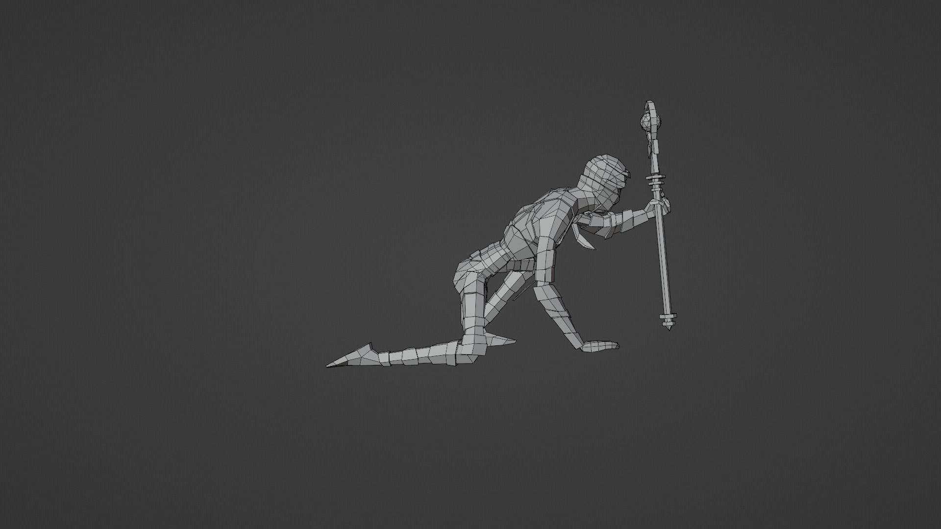 Mummy from Egypt Corpse in bandages Gameready Rigged Low-poly 3D model_7