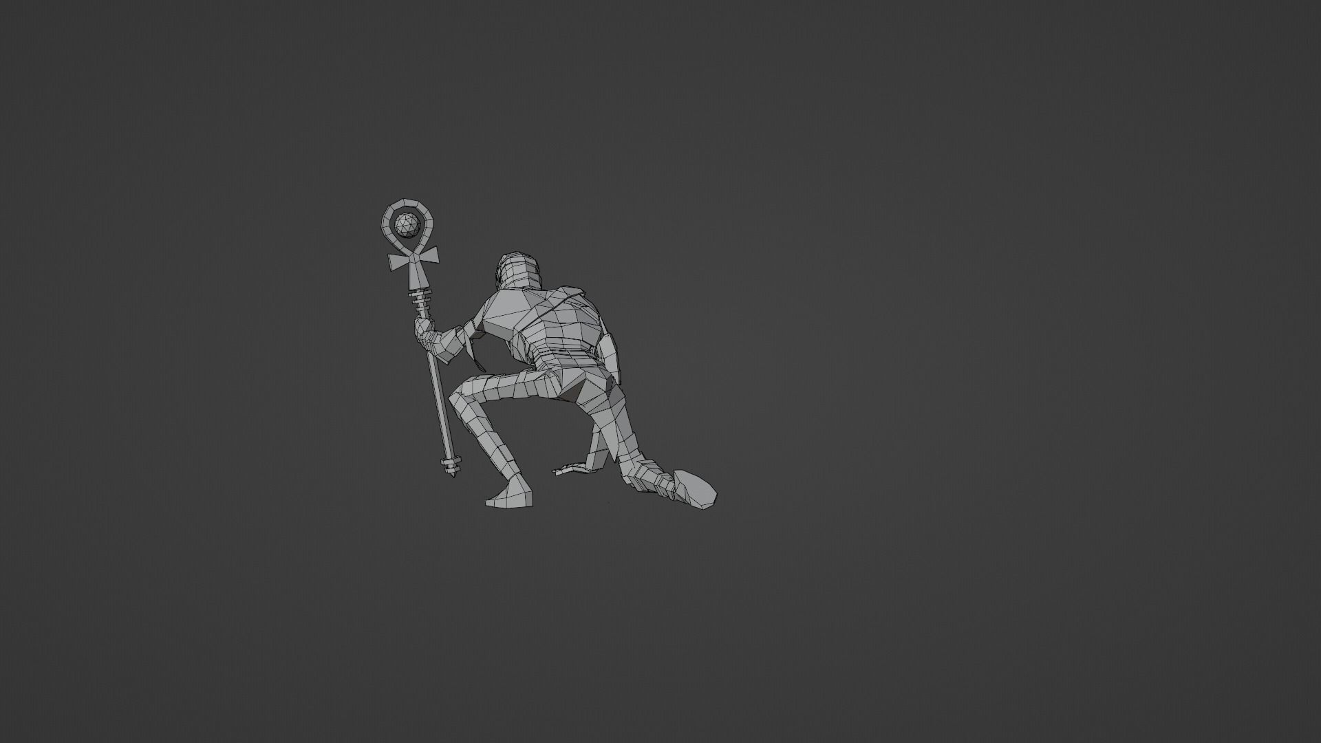 Mummy from Egypt Corpse in bandages Gameready Rigged Low-poly 3D model_6