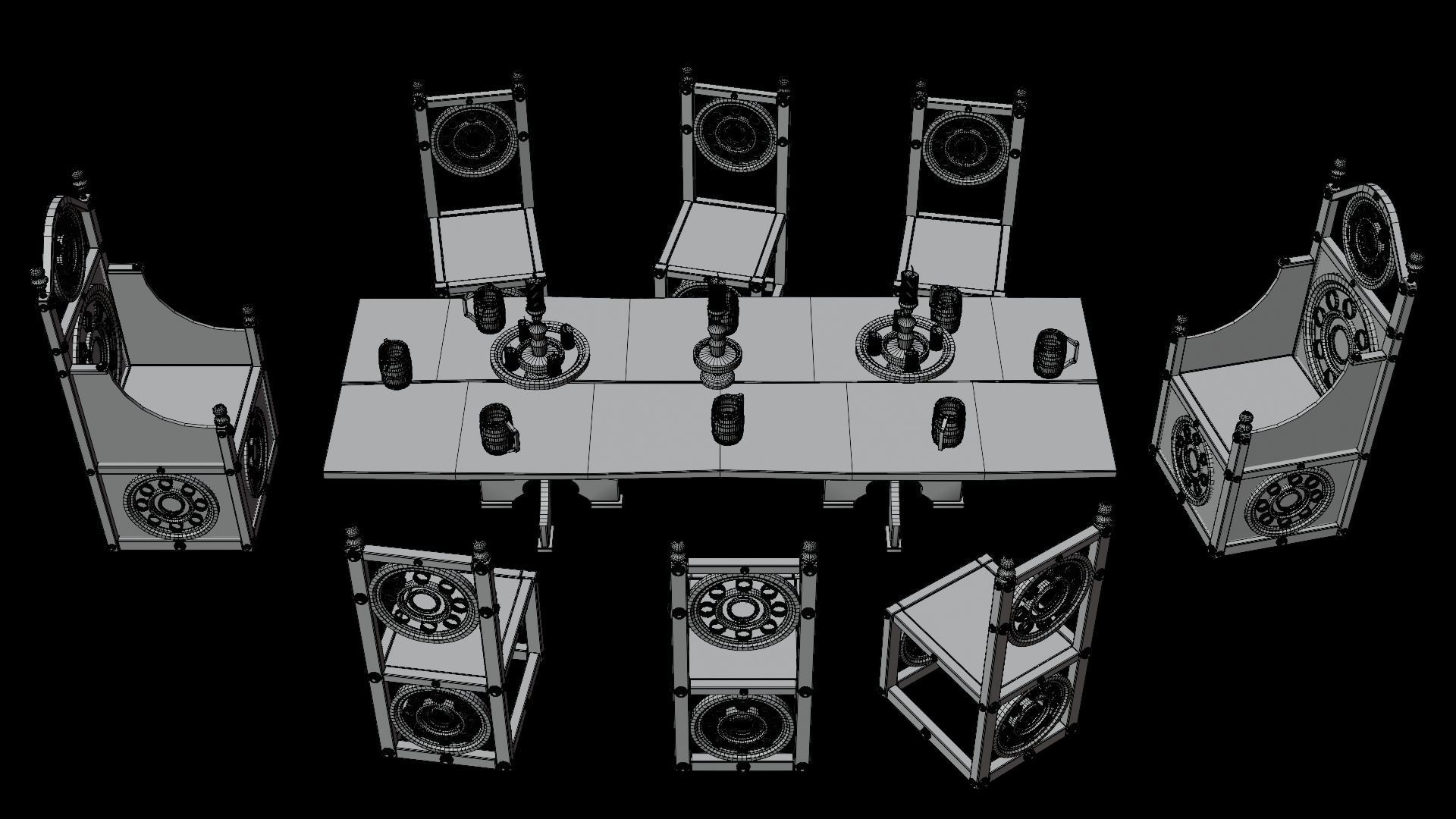 PBR WOOD FURNITURES - Asset - 04  - 4K Textures Game Ready Low-poly 3D model_18