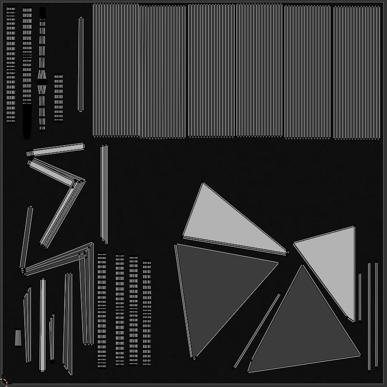 Spiral Staircase with Glass Steps Low-poly 3D model_11