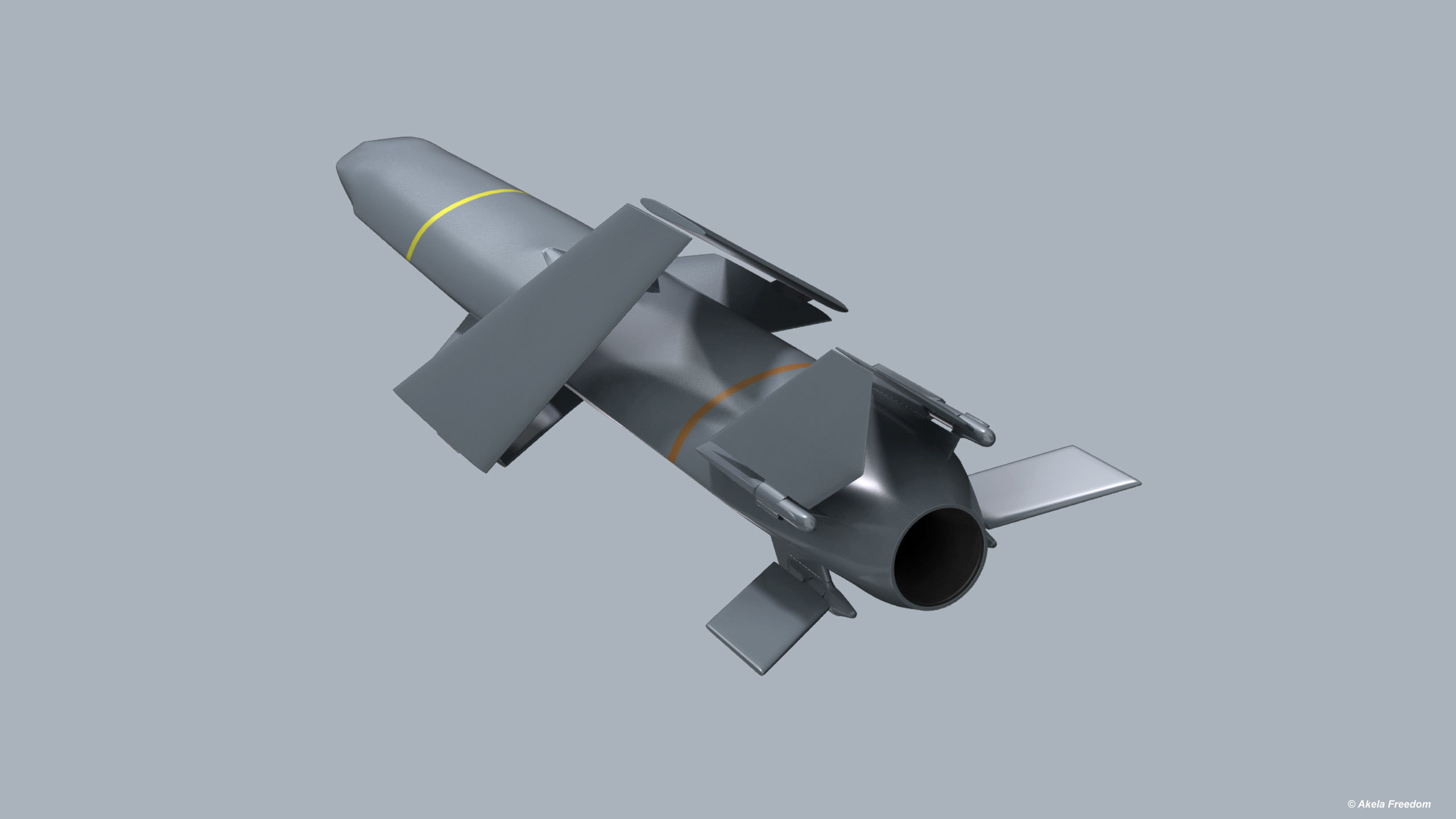 Kawasaki Anti-ship Missile 3D model_10