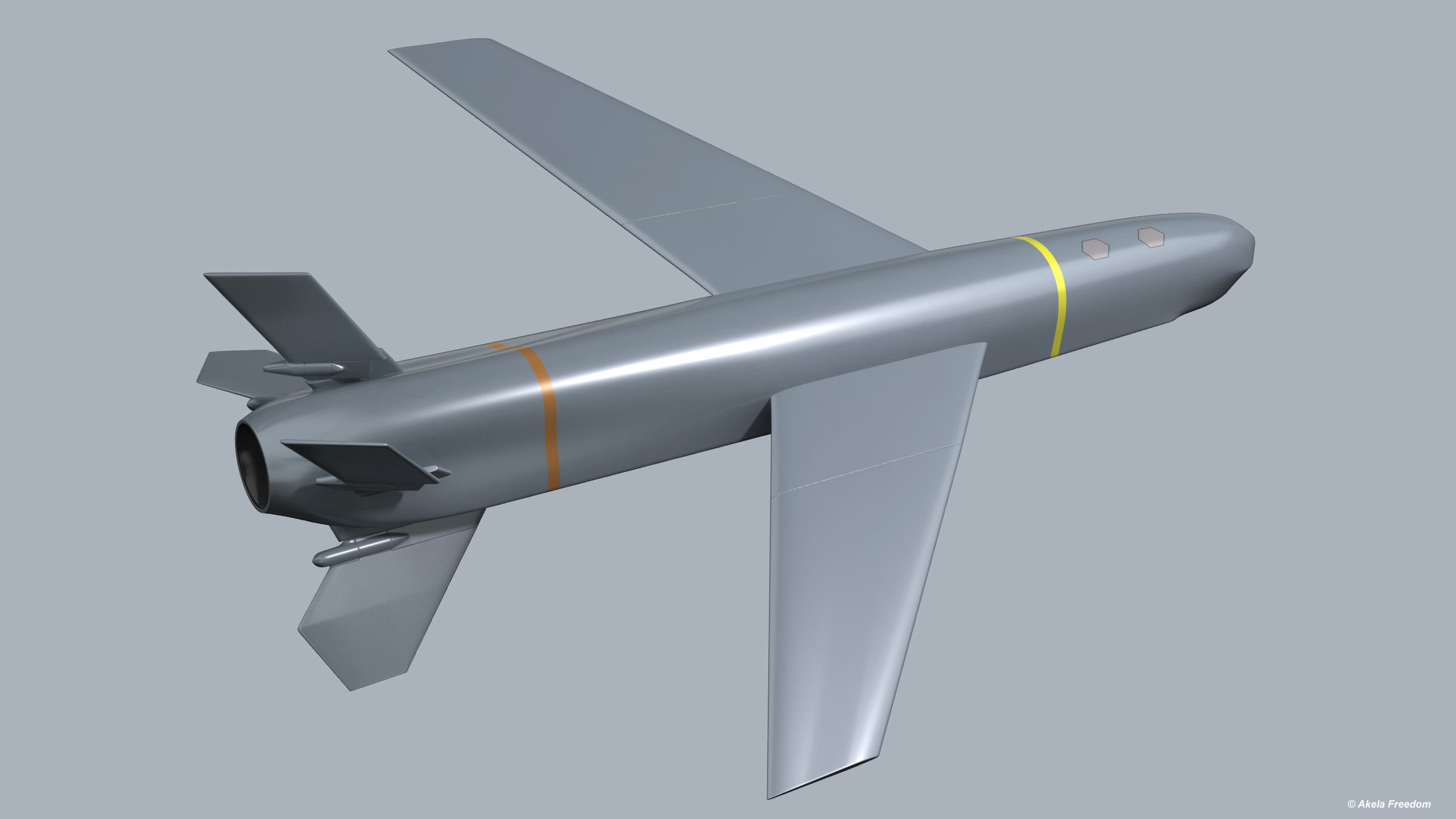 Kawasaki Anti-ship Missile 3D model_6