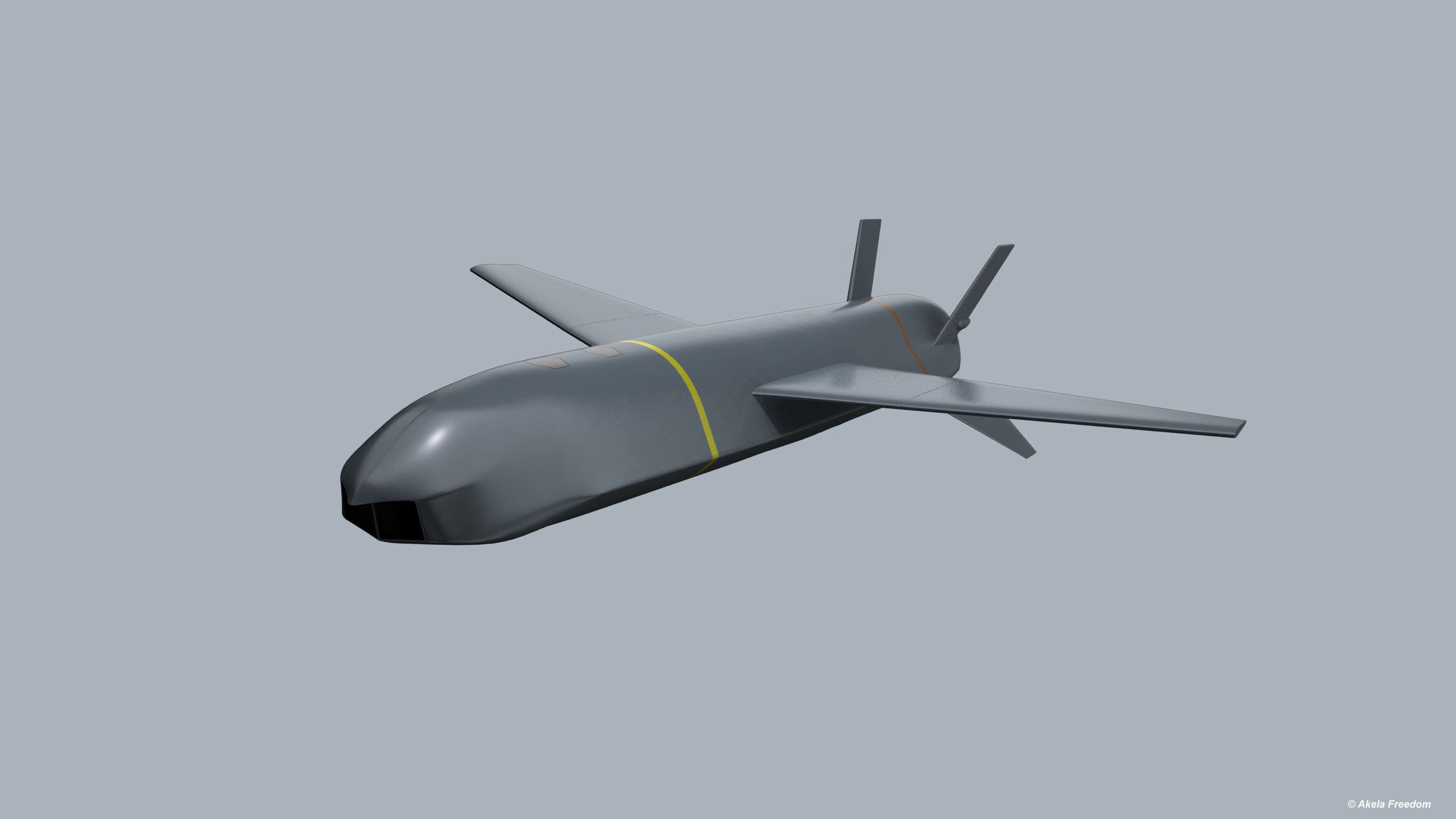Kawasaki Anti-ship Missile 3D model_1