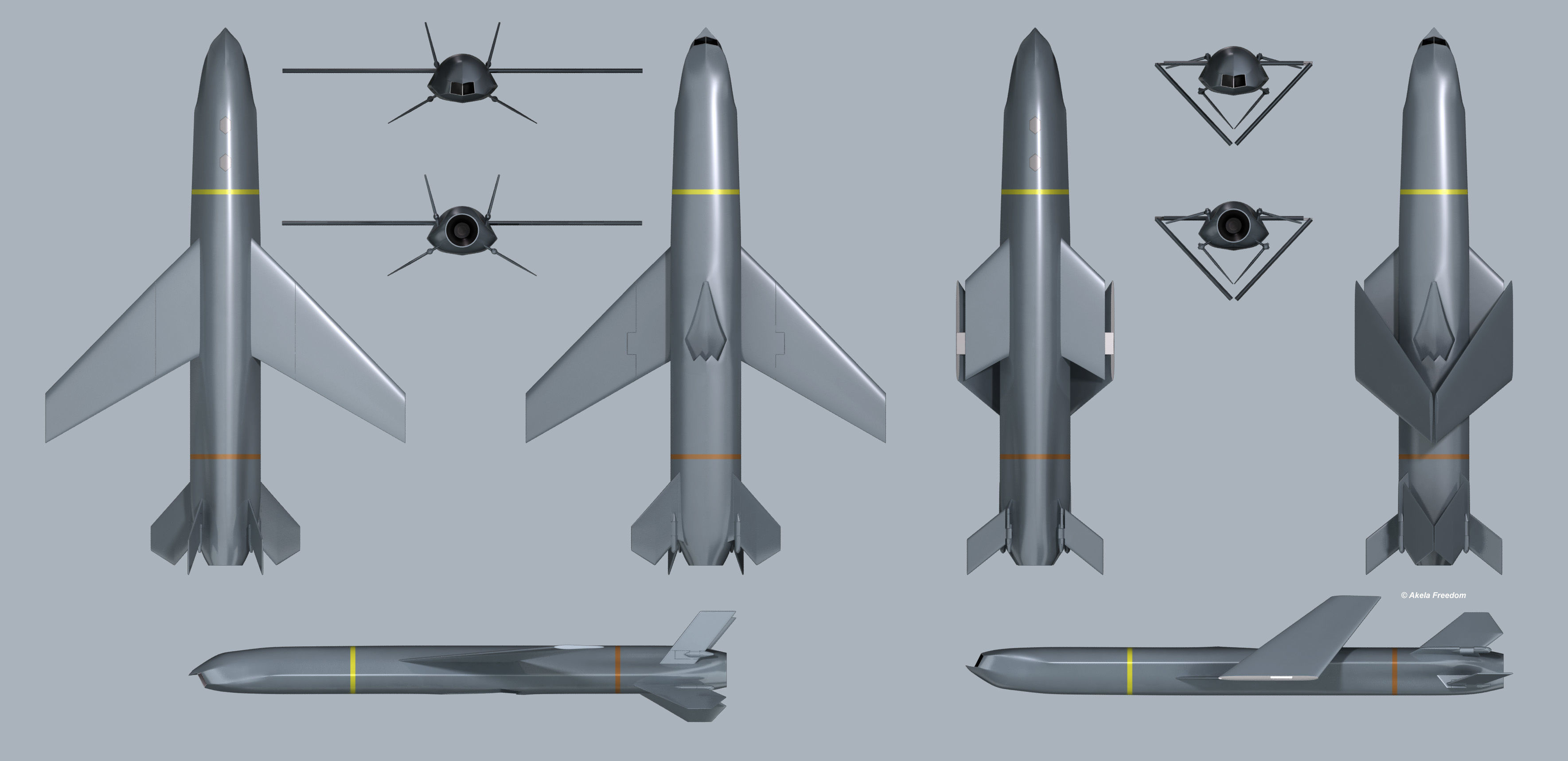 Kawasaki Anti-ship Missile 3D model_11