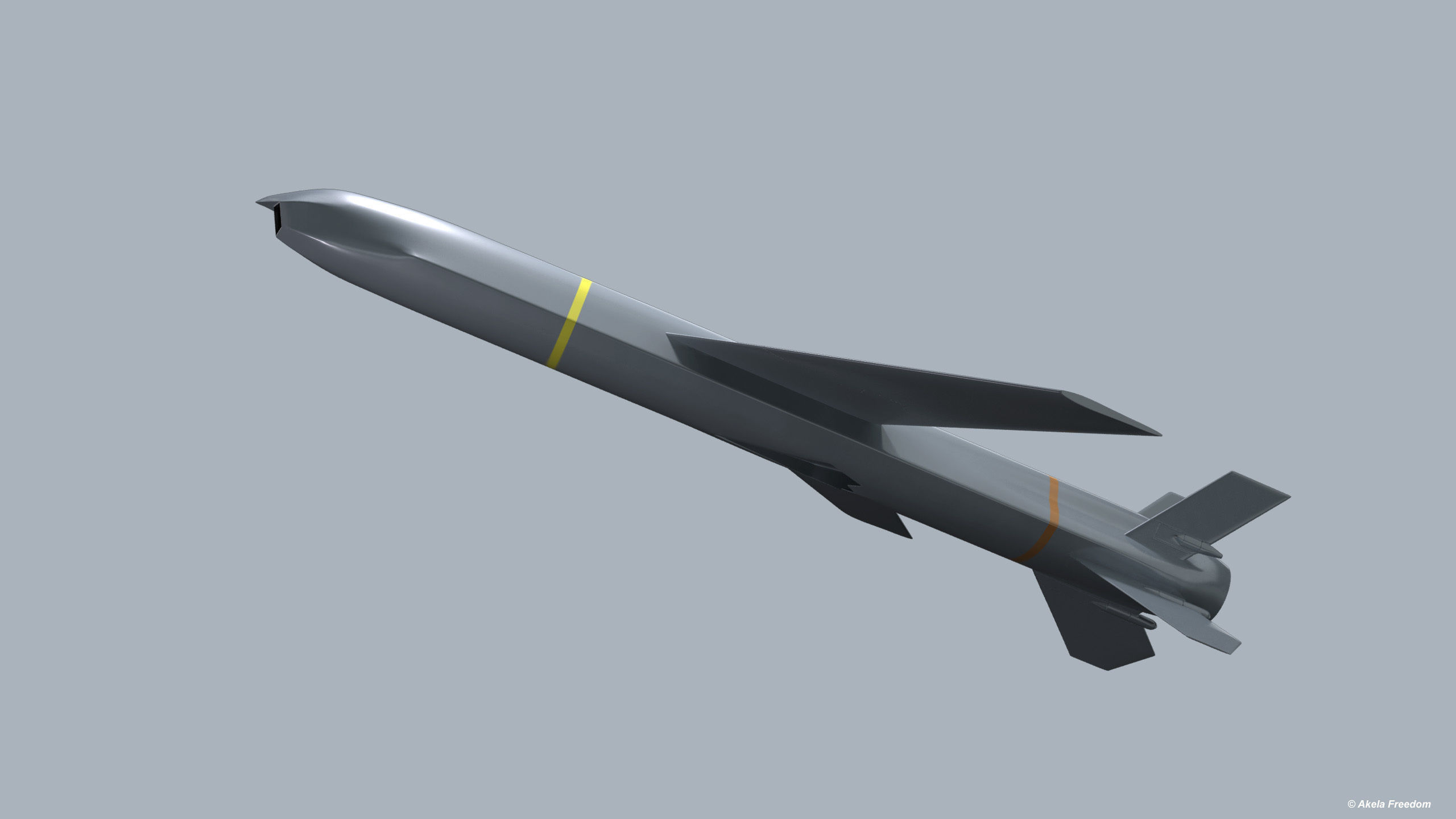 Kawasaki Anti-ship Missile 3D model_5