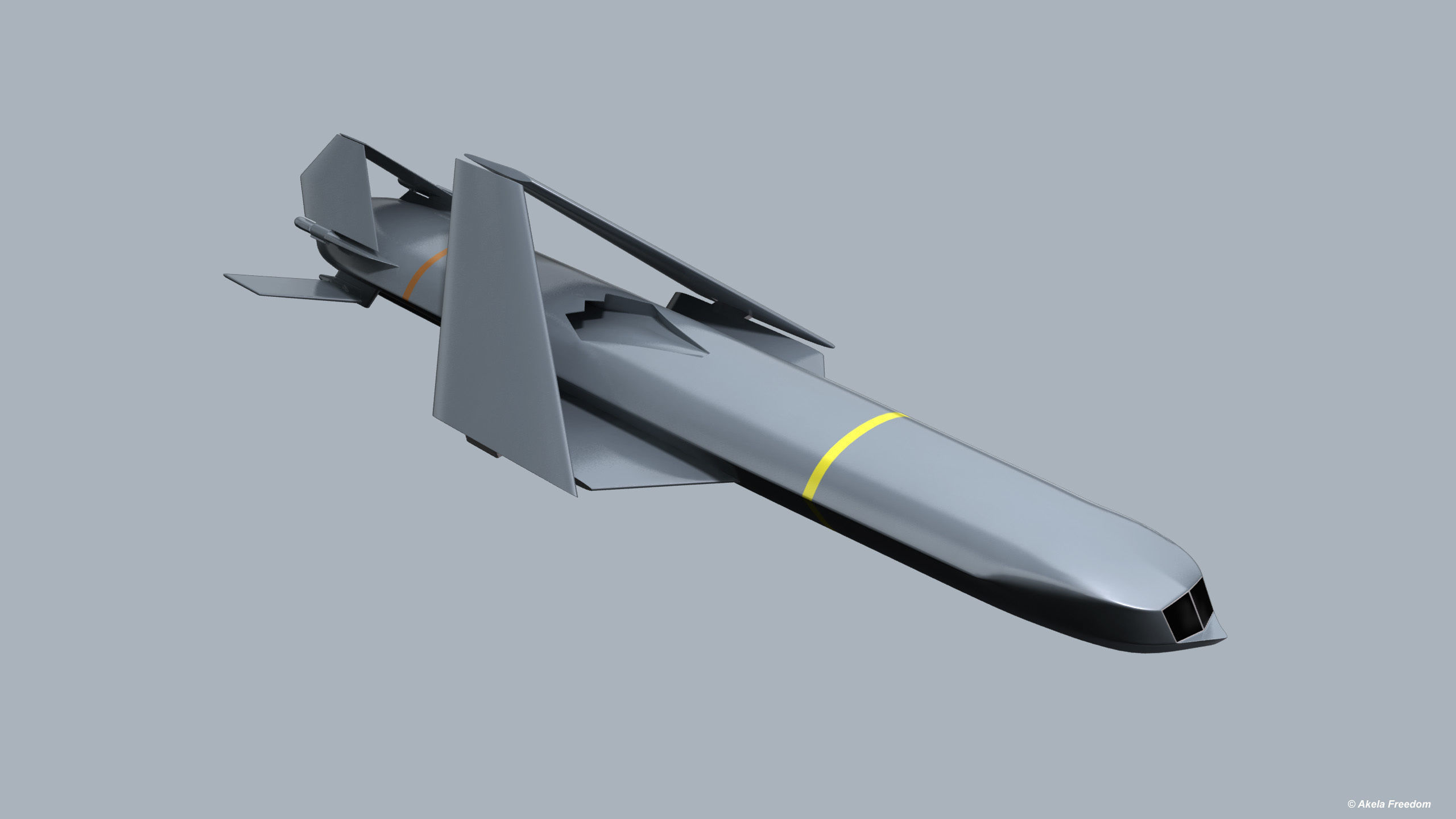 Kawasaki Anti-ship Missile 3D model_9