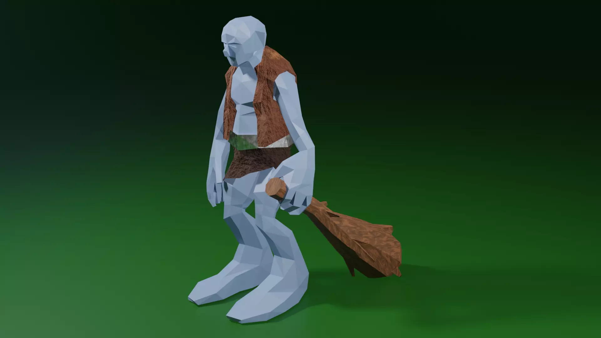 Troll Giant Ogre Gameready Rigged  Free low-poly 3D model_0
