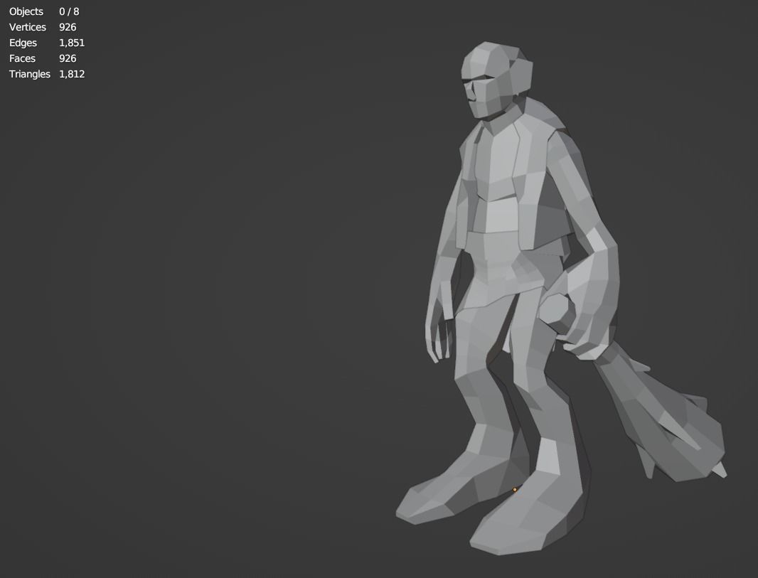 Troll Giant Ogre Gameready Rigged  Free low-poly 3D model_4