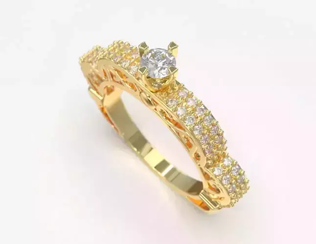solitaire ring 16